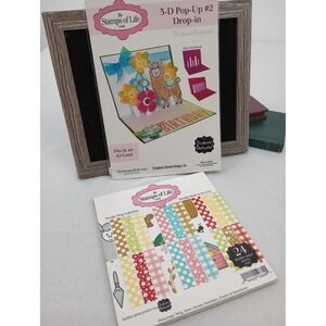 The Stamps of Life 3-D Pop-Up #2 Drop-in Die Trendy Twig Paper Pad Bundle Llama